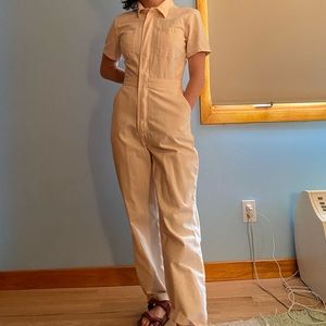 white denim jumpsuit!
